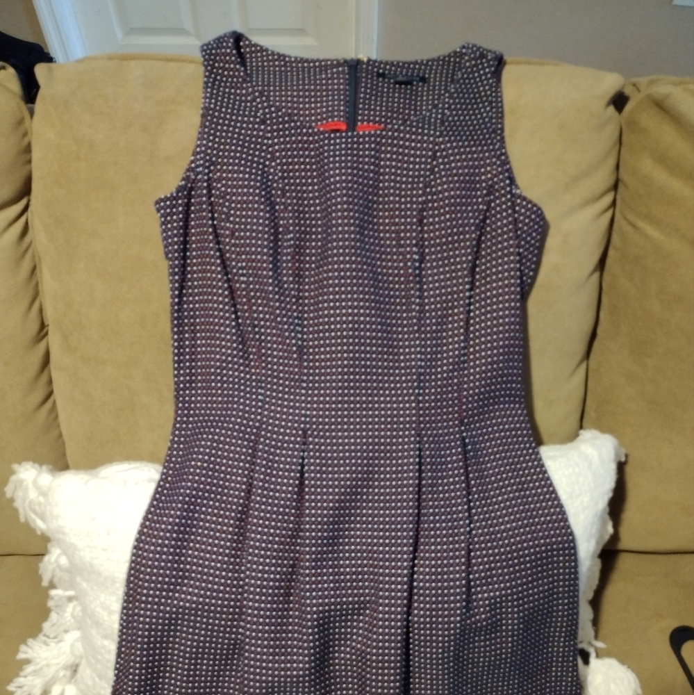 Red, white and blue Tommy Hilfiger dress. Size 2. Zips closed